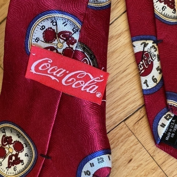 Vintage Coca-Cola clock tie - Picture 7 of 9
